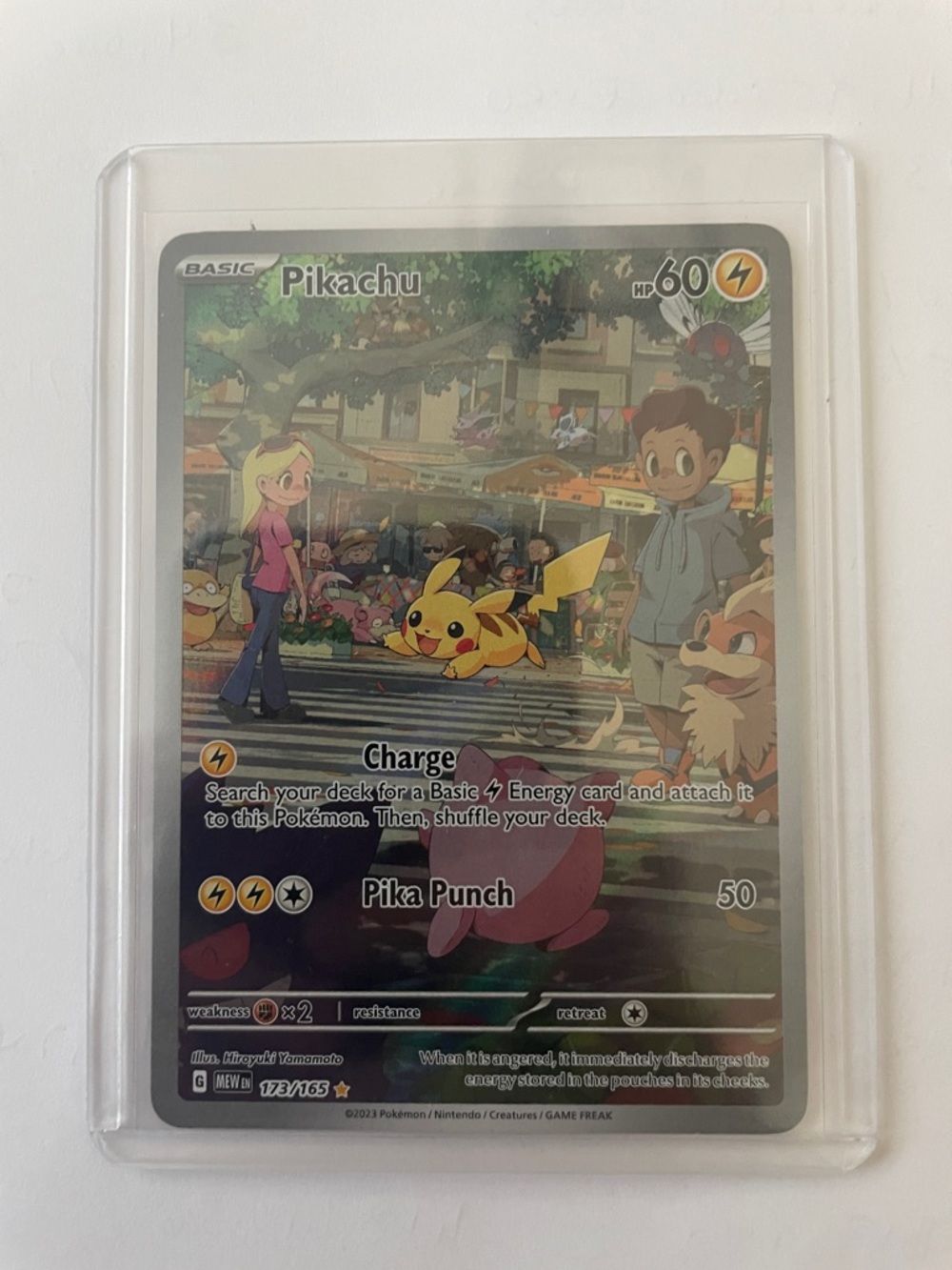 Pokemon Pikachu Card 173